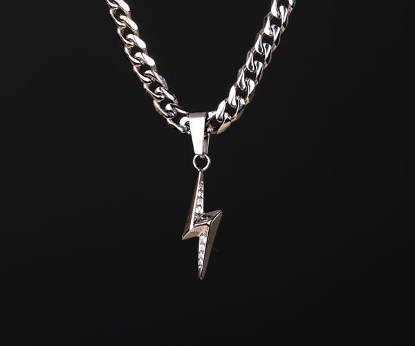 GYMCORE Bolt Pendant & Cuban Chain 5mm